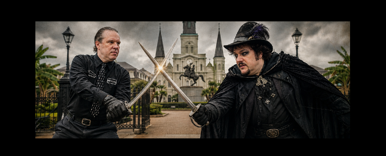 Swords and Egos Clash in Jackson Square